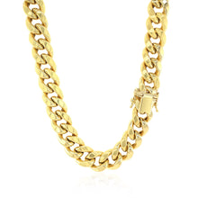 Load image into Gallery viewer, 10.5mm 14k Yellow Gold Semi Solid Miami Cuban Chain