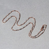 14K Rose Gold Fine Paperclip Chain (1.5mm) thumbnail 6