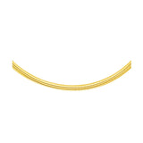 14k Yellow Gold Chain in a Classic Omega Design (4 mm) thumbnail 1