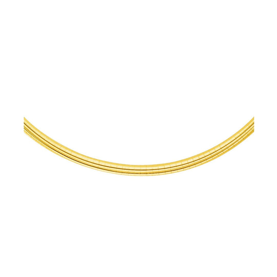 14k Yellow Gold Chain in a Classic Omega Design (4 mm)