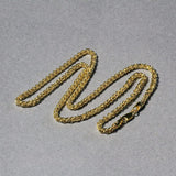 14k Yellow Gold 2.8mm Light Weight Wheat Chain thumbnail 6