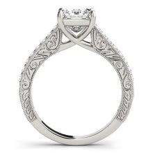 Load image into Gallery viewer, 14k White Gold Princess Cut Diamond Engagement Ring (1 1/4 cttw)