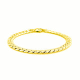14K Yellow Gold Cuban Link Bracelet thumbnail 2