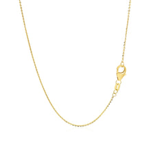 Load image into Gallery viewer, 14k Yellow Gold Chain Necklace with Sliding Puffed Heart Charm