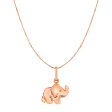Load image into Gallery viewer, Elephant Pendant in 10k Rose Gold