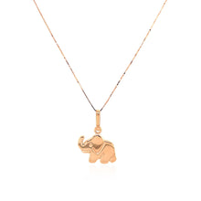 Load image into Gallery viewer, Elephant Pendant in 10k Rose Gold