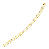 14k Yellow Gold Fancy Greek Key Motif Bracelet thumbnail 2
