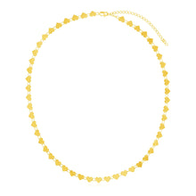 Load image into Gallery viewer, 14k Yellow Gold Mirrored Heart Chain Necklace