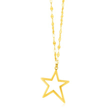 Load image into Gallery viewer, 14k Yellow Gold Necklace with Star Pendant