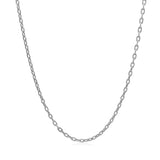 Double Extendable Cable Chain in 14k White Gold (1.9mm) thumbnail 2