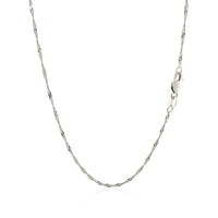 14k White Gold Singapore Chain 1.5mm