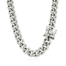 Load image into Gallery viewer, Sterling Silver Rhodium Plated Miami Cuban Chain 8.4mm