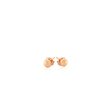 Load image into Gallery viewer, 14k Rose Gold Ball Style Stud Earrings (4.0 mm)