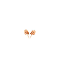 14k Rose Gold Ball Style Stud Earrings (4.0 mm)