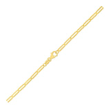 14K Yellow Gold Paperclip Bracelet (2.5mm) thumbnail 2