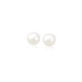 14K yellow gold ring with one pear white pearl stone