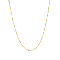 14k Yellow Gold Singapore Chain 1.5mm