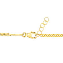 Load image into Gallery viewer, 14k Yellow Gold Childrens Bracelet with Enameled Panda Bears