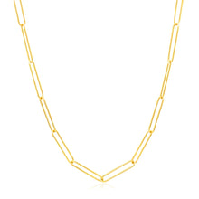 Load image into Gallery viewer, 14k Yellow Gold Wire Paperclip Chain (2.7mm)