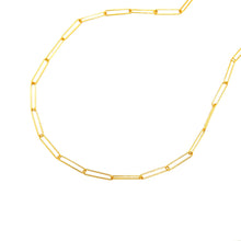 Load image into Gallery viewer, 14k Yellow Gold Wire Paperclip Chain (2.7mm)