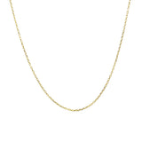 14k Yellow Gold Diamond Cut Cable Link Chain 0.8mm thumbnail 3