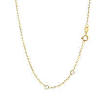 Load image into Gallery viewer, 14k Yellow Gold 17 inch Necklace with Round Onyx