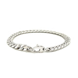 14K White Gold Cuban Link Bracelet thumbnail 3