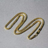 2.7mm 14k Yellow Gold Diamond Cut Round Franco Chain thumbnail 5