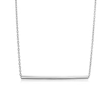 Load image into Gallery viewer, Sterling Silver Polished Straight Bar Necklace