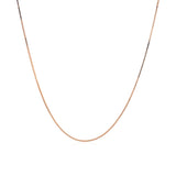 14k Rose Gold Classic Box Chain 0.6mm thumbnail 2