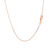 14k Rose Gold Classic Box Chain 0.6mm thumbnail 3
