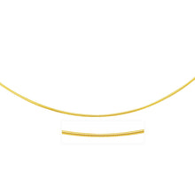 Load image into Gallery viewer, 14k Yellow Gold Thin Motif Round Omega Necklace