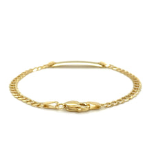 Load image into Gallery viewer, 14k Yellow Gold Curb Link Style Children&#39;s ID Bracelet