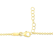 Load image into Gallery viewer, 14k Yellow Gold Childrens Bracelet with Teddy Bear Heart and Bar