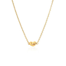 Load image into Gallery viewer, 14k Yellow Gold Chain Necklace with Polished Knot