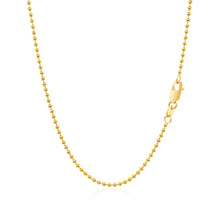 Load image into Gallery viewer, 14k Yellow Gold Bead Chain 1.5mm