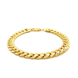 8.0mm 10k Yellow Gold Light Miami Cuban Bracelet thumbnail 3