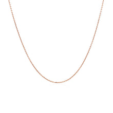 Load image into Gallery viewer, 14k Rose Gold Cable Link Chain 0.5mm