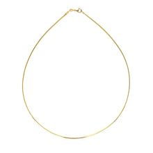 Load image into Gallery viewer, 14k Yellow Gold Necklace in a Round Omega Chain Style