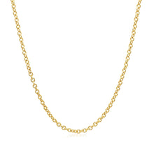 Load image into Gallery viewer, 14k Yellow Gold Round Cable Link Chain 1.9mm