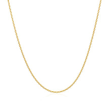 Load image into Gallery viewer, 14k Yellow Gold Oval Cable Link Chain 1.0mm