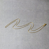 14k Yellow Gold Oval Cable Link Chain 1.0mm thumbnail 5