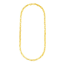 Load image into Gallery viewer, 14k Yellow Gold Mens Paperclip Chain Necklace