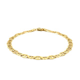 5.5mm 10k Yellow Gold Mariner Link Bracelet thumbnail 2