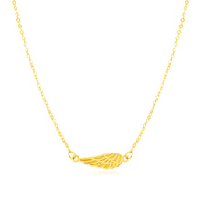 Load image into Gallery viewer, 14K Yellow Gold Angel Wing Necklace