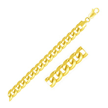 Load image into Gallery viewer, 7.8mm 14k Yellow Gold Miami Cuban Semi Solid Chain