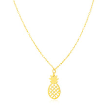 Load image into Gallery viewer, 14K Yellow Gold Pineapple Necklace