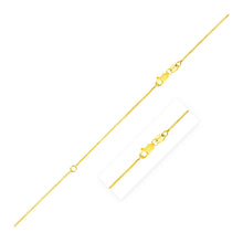 Load image into Gallery viewer, Extendable Box Chain in 14k Yellow Gold (0.7mm)