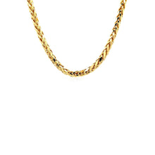 Load image into Gallery viewer, 4.1mm 14k Yellow Gold Diamond Cut Round Franco Chain