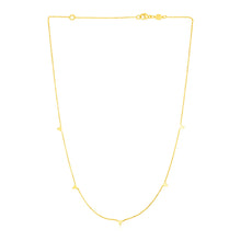 Load image into Gallery viewer, 14K Yellow Gold Necklace with Triangles